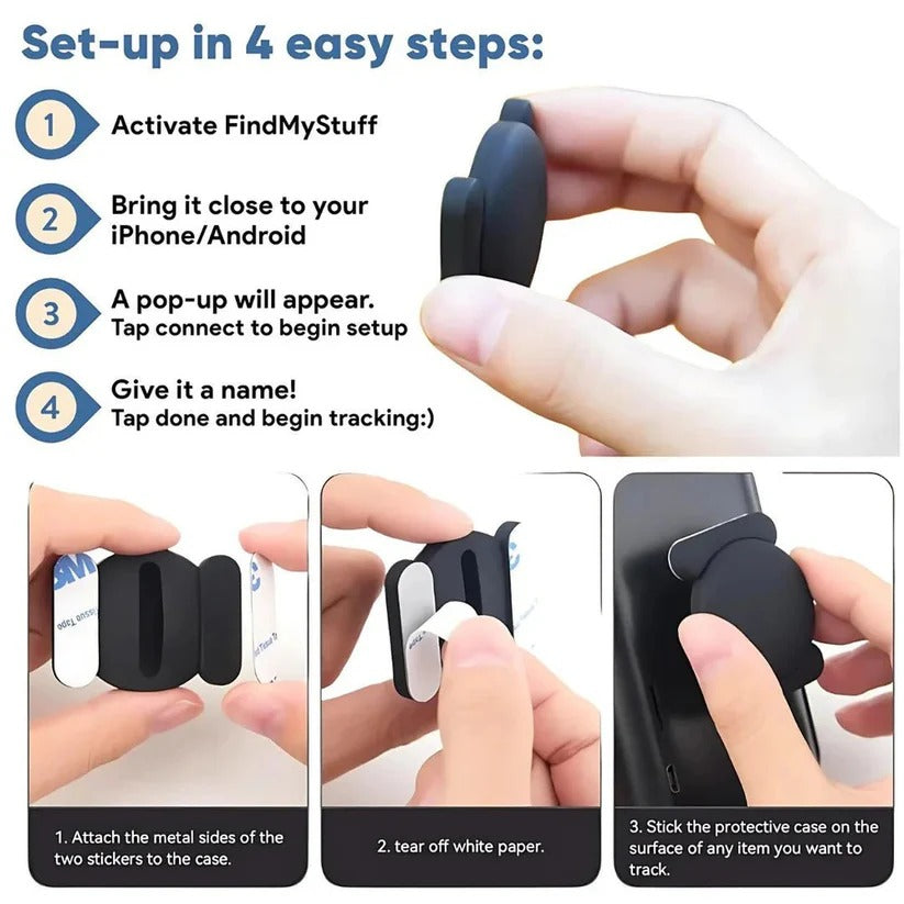Portable Key and Bag Tracker with App Connectivity