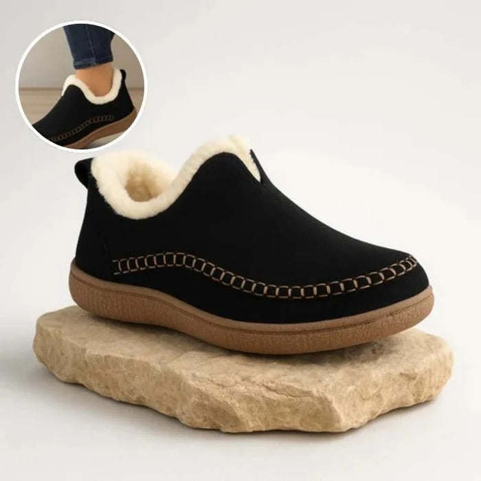 Orthopaedic Fleece Lined Shoes with Cushioned Support