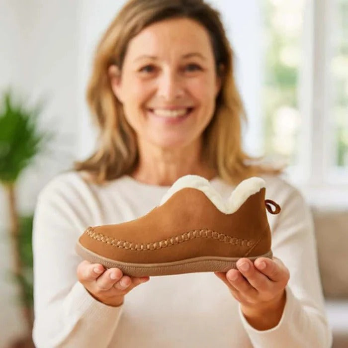 Orthopaedic Fleece Lined Shoes with Cushioned Support