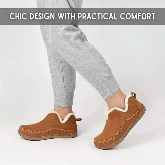 Orthopaedic Fleece Lined Shoes with Cushioned Support