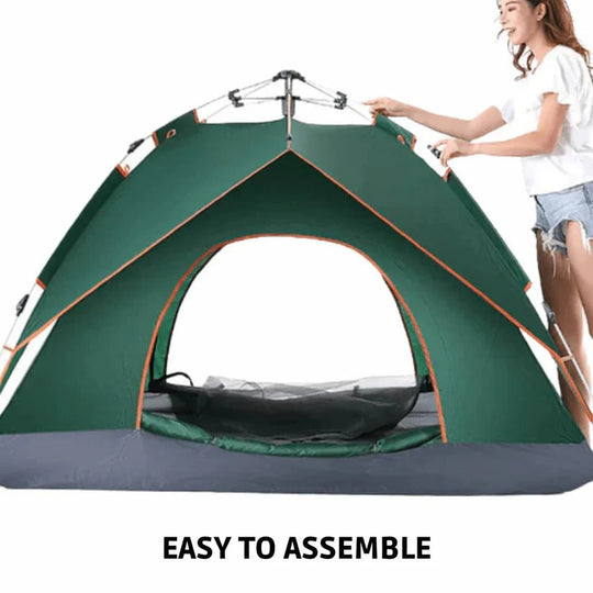Instant Pop Up Tent with Built-In Frame Structure