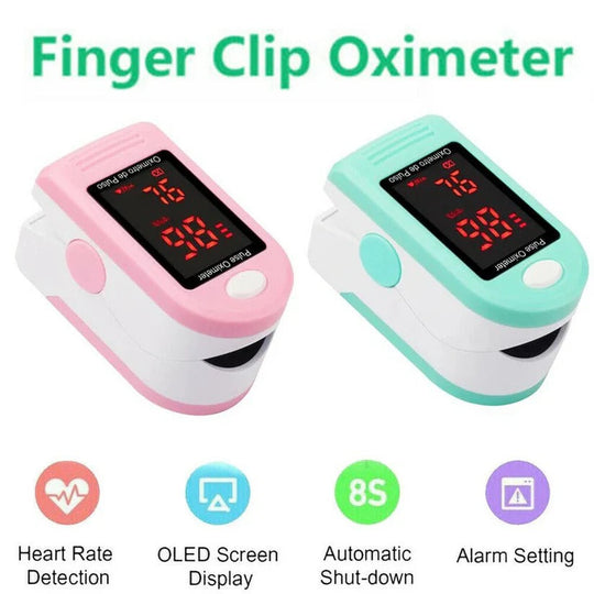 Digital Fingertip Pulse Oximeter with LED Display
