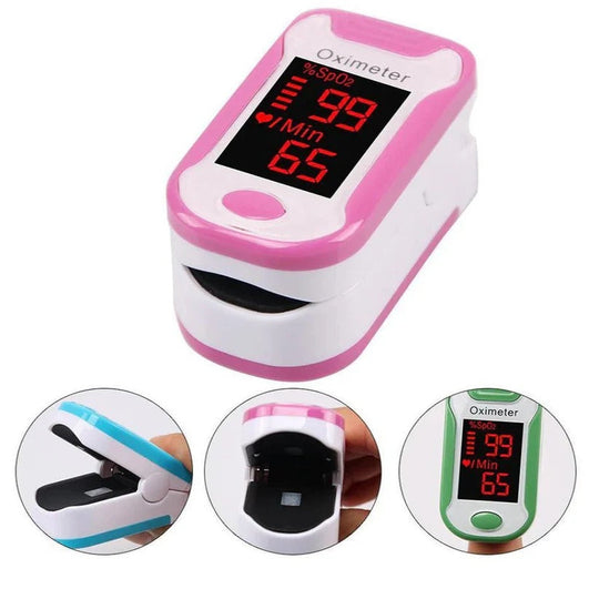 Digital Fingertip Pulse Oximeter with LED Display