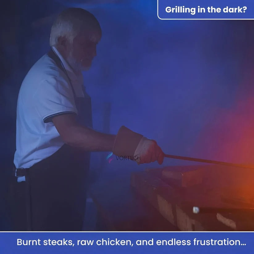 Magnetic BBQ Torch with Beam Light for Night Grilling