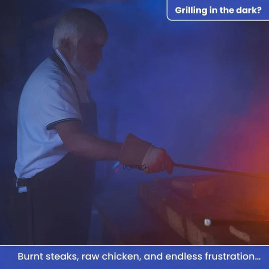 Magnetic BBQ Torch with Beam Light for Night Grilling