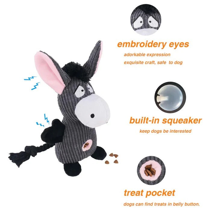 Durable Stitch Plush Dog Toy for Tug and Fetch