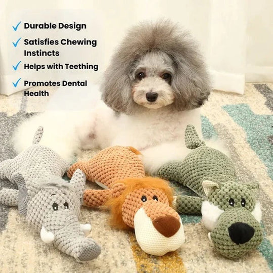 Durable Stitch Plush Dog Toy for Tug and Fetch