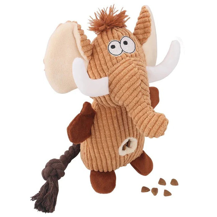 Reinforced Squeaky Plush Dog Toy with Durable Stitching