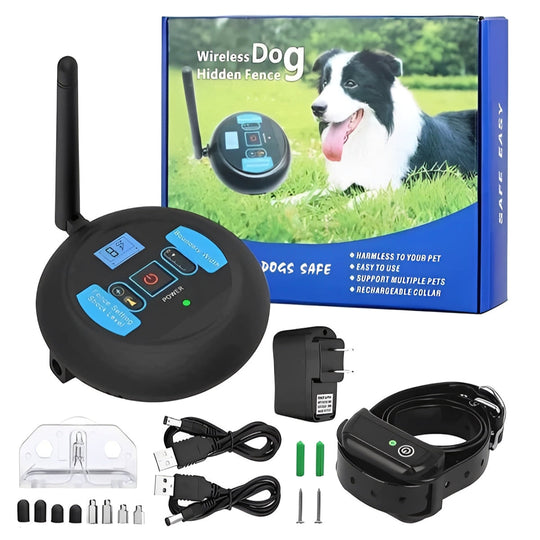 Wireless Dog Boundary System with Remote Training Control