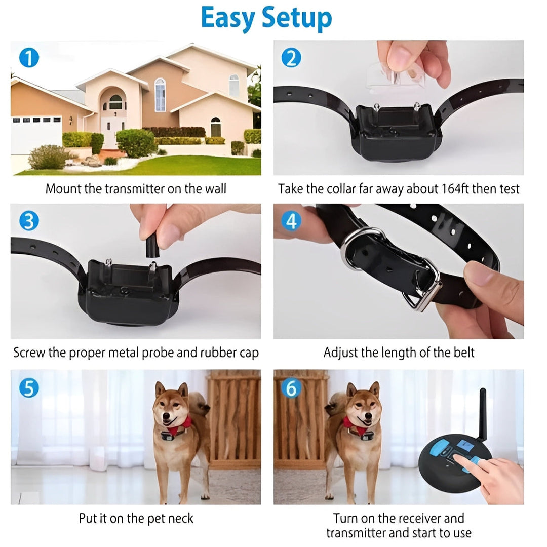 Wireless Dog Boundary System with Remote Training Control