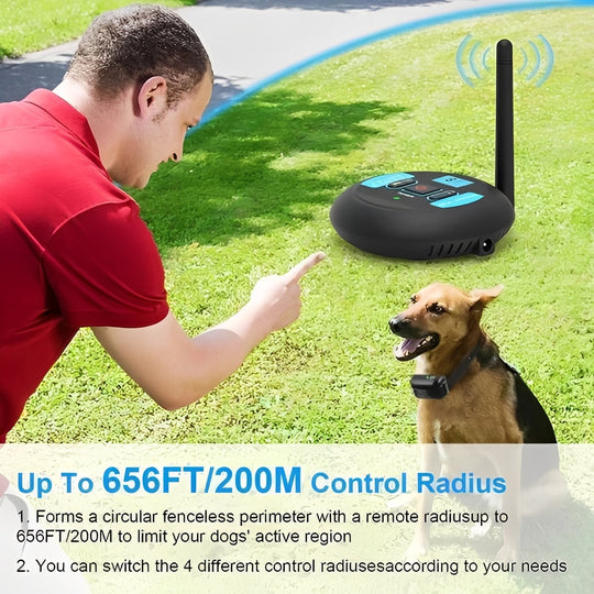 Wireless Dog Boundary System with Remote Training Control