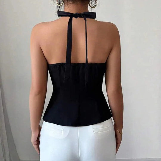 Women's Structured Sleeveless Vest with Tailored Fit