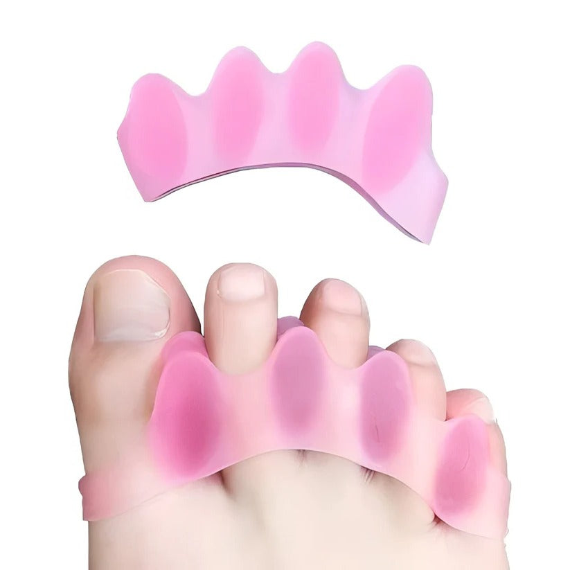 Silicone Toe Separator Set for Toe Spacing and Comfort, 1 Pair Set