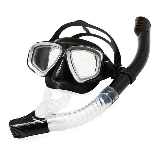 Tempered Glass Scuba Mask with Silicone Seal, Anti-Fog Lens