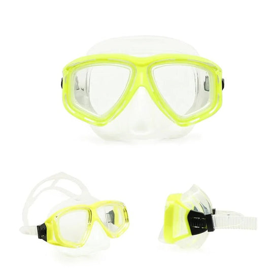 Tempered Glass Scuba Mask with Silicone Seal, Anti-Fog Lens