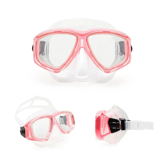 Tempered Glass Scuba Mask with Silicone Seal, Anti-Fog Lens