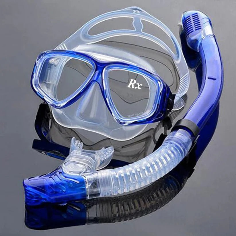 Tempered Glass Scuba Mask with Silicone Seal, Anti-Fog Lens