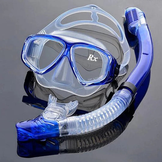 Tempered Glass Scuba Mask with Silicone Seal, Anti-Fog Lens
