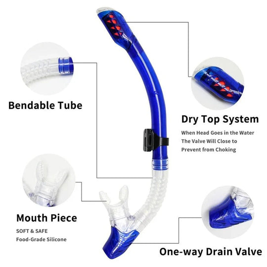 Tempered Glass Scuba Mask with Silicone Seal, Anti-Fog Lens