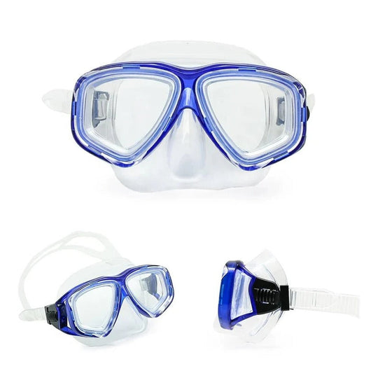 Tempered Glass Scuba Mask with Silicone Seal, Anti-Fog Lens