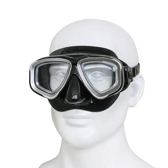 Tempered Glass Scuba Mask with Silicone Seal, Anti-Fog Lens