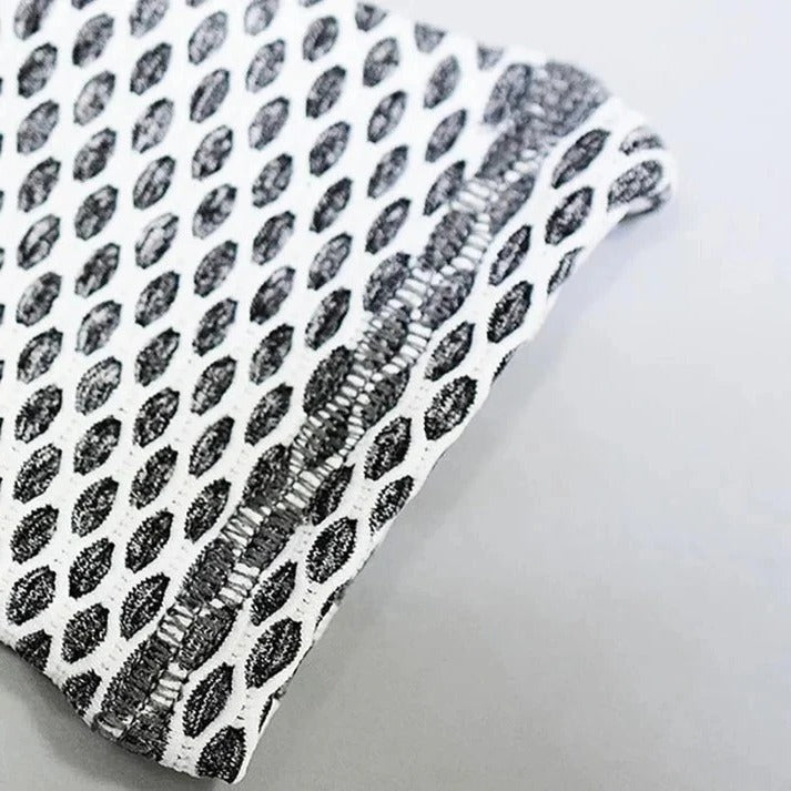 Honeycomb Textured High Waist Leggings for Gym Workouts