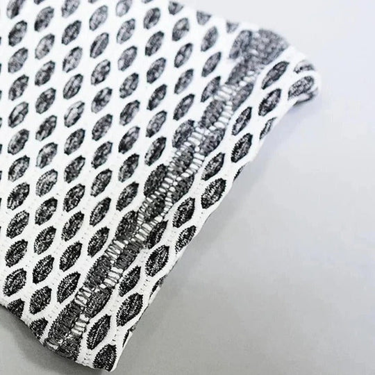 Honeycomb Textured High Waist Leggings for Gym Workouts