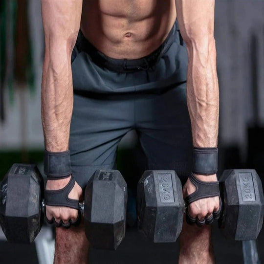 Open Back Fingerless Gloves with Flexible Fit