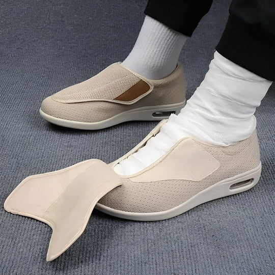 Orthopaedic Slip-On Shoes with Memory Foam and Wide Fit