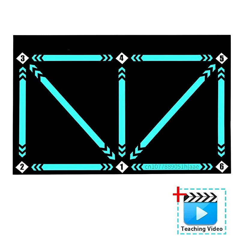 Football Training Mat with Interactive Video Coaching System