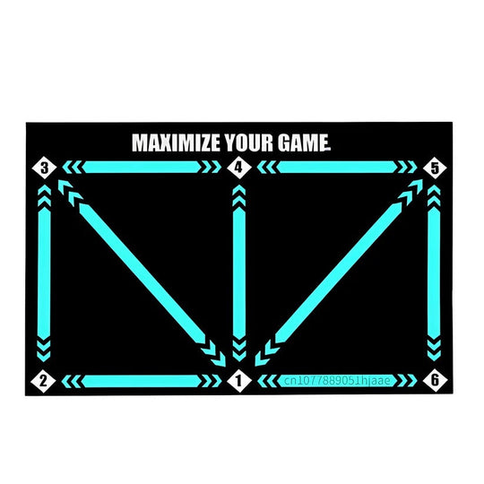 Football Training Mat with Interactive Video Coaching System