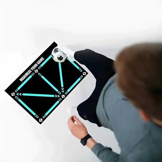 Football Training Mat with Interactive Video Coaching System