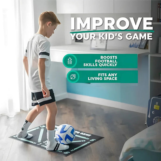 Football Training Mat with Interactive Video Coaching System