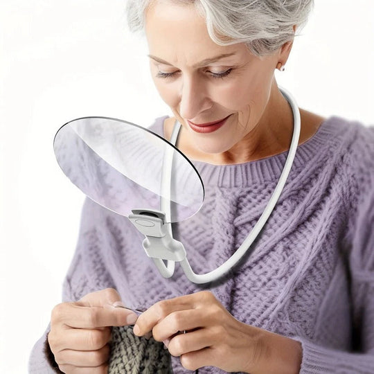 Hands Free Neck Magnifying Glass with 5X Magnification