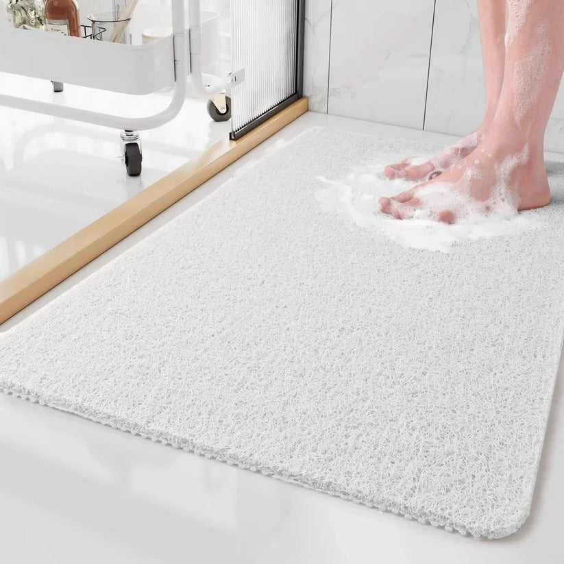 Textured Non-Slip Shower Mat with Porous Drainage