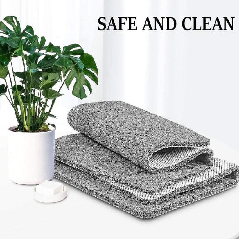 Textured Non-Slip Shower Mat with Porous Drainage