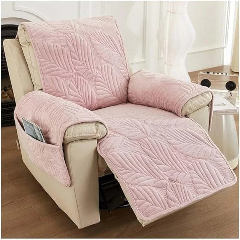 Patterned Stretch Recliner Slipcover with Full Coverage