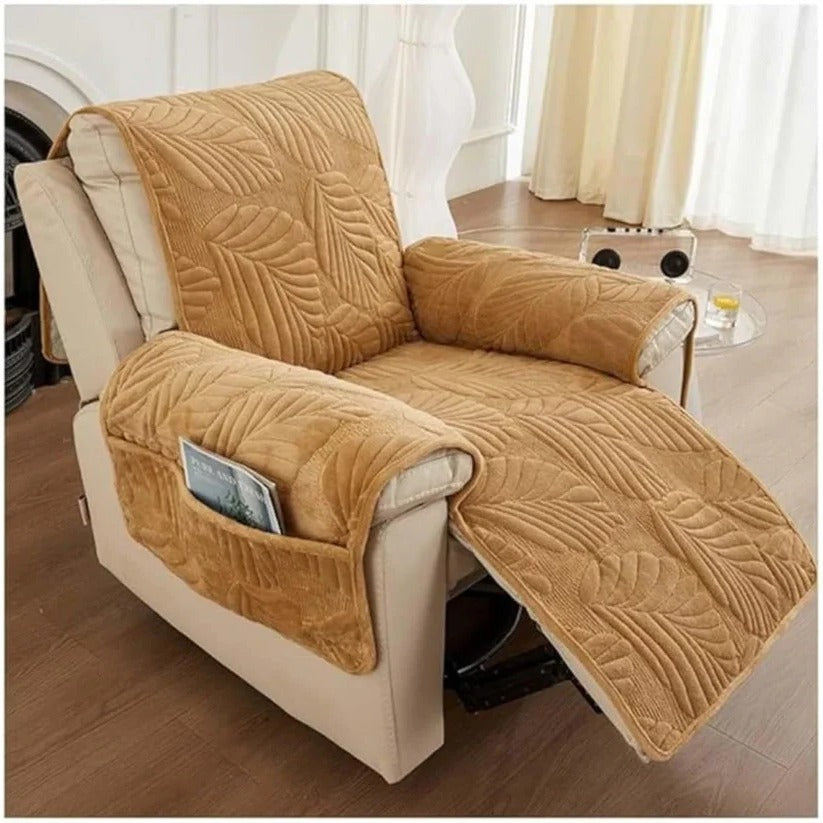 Patterned Stretch Recliner Slipcover with Full Coverage