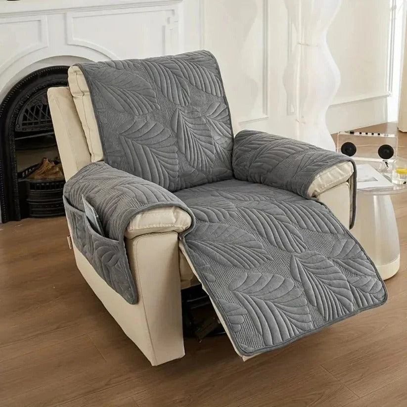 Patterned Stretch Recliner Slipcover with Full Coverage