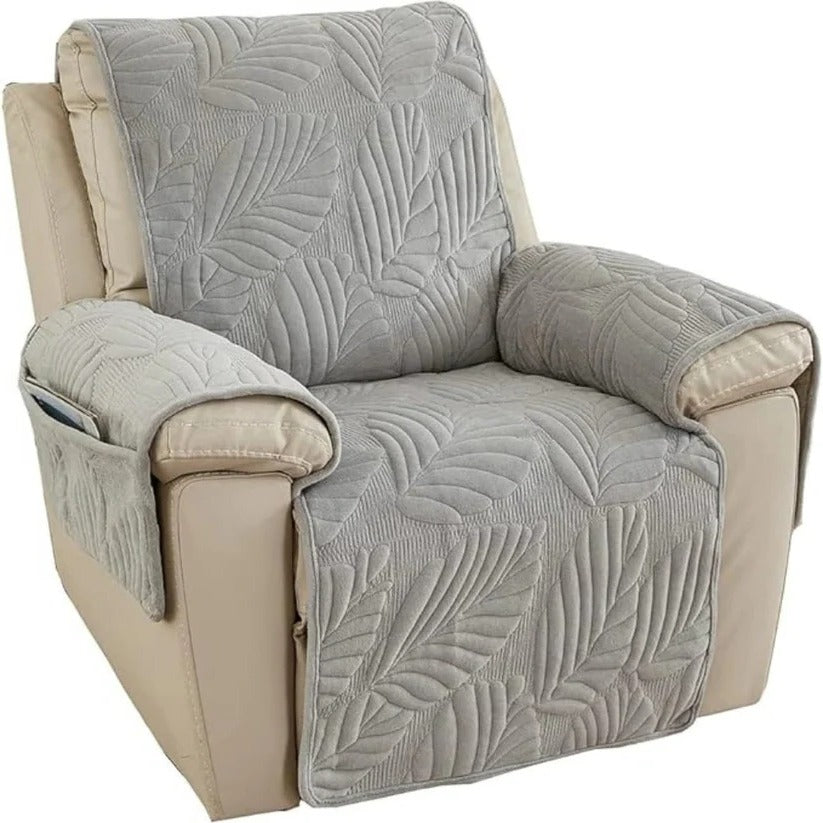Patterned Stretch Recliner Slipcover with Full Coverage