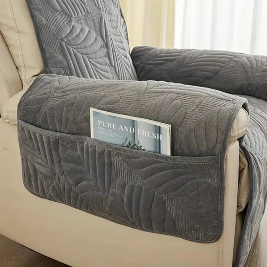 Patterned Stretch Recliner Slipcover with Full Coverage