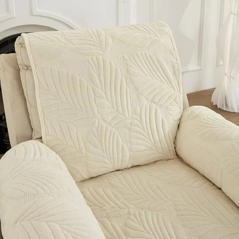 Patterned Stretch Recliner Slipcover with Full Coverage