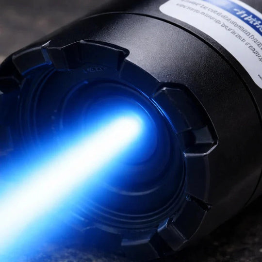 Rechargeable Blue Beam Flashlight with Adjustable Focus