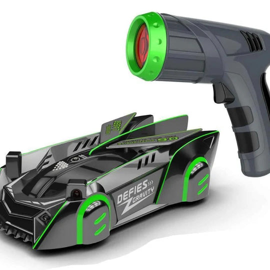 Rechargeable Wall Climbing Car, Remote Control Toy with LED Lights