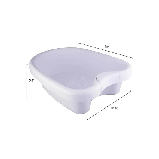 ABS Foot Soaking Tub, Deep Basin with Massage Base