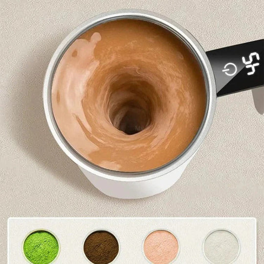 Rechargeable Self-Stirring Mug, Automatic Mixing Cup with LED Display