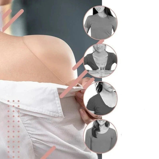 Silicone Anti-Slip Shoulder Pads with Flexible, Breathable Design for Women