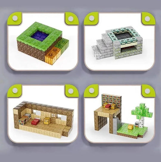 Magnetic Construction Blocks STEM Toy Set, 205 Pieces
