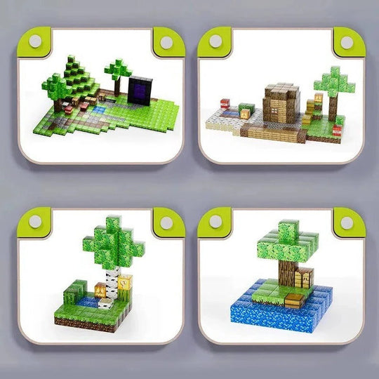 Magnetic Construction Blocks STEM Toy Set, 205 Pieces