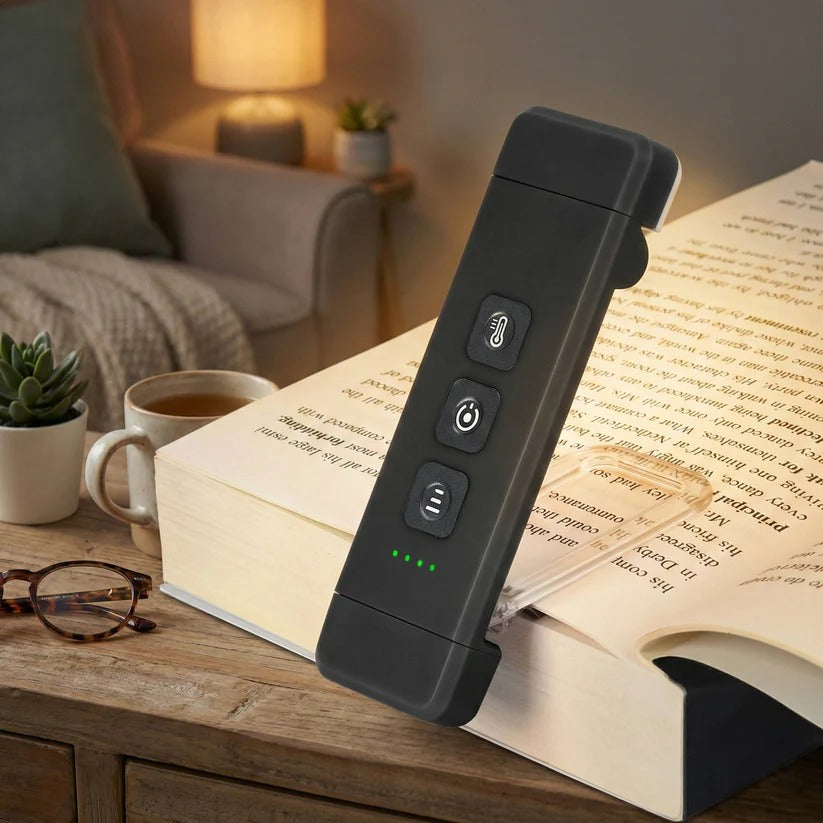 Mini USB Rechargeable LED Reading Lamp with Timer and Clip-On Design
